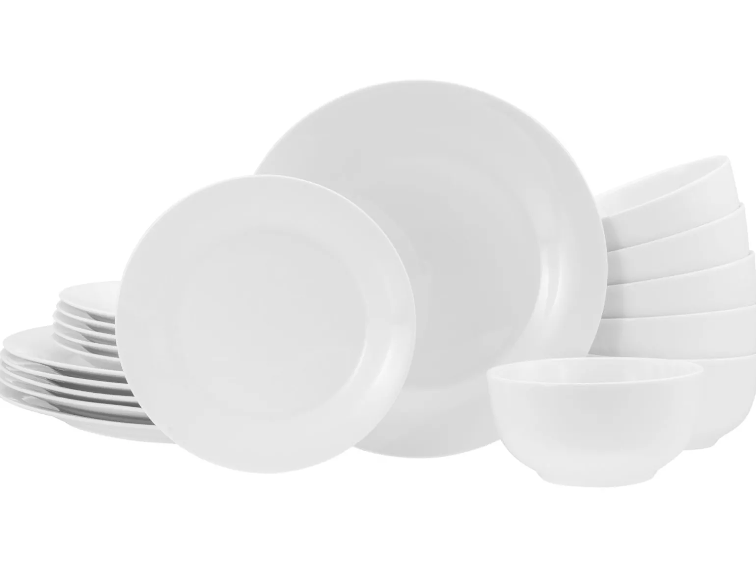 BASE - Tellerset 18-tlg - Weiss