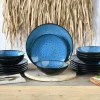 Capri - Tellerset 18-tlg - Blau