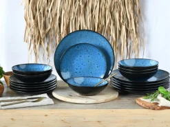 Capri - Tellerset 18-tlg - Blau