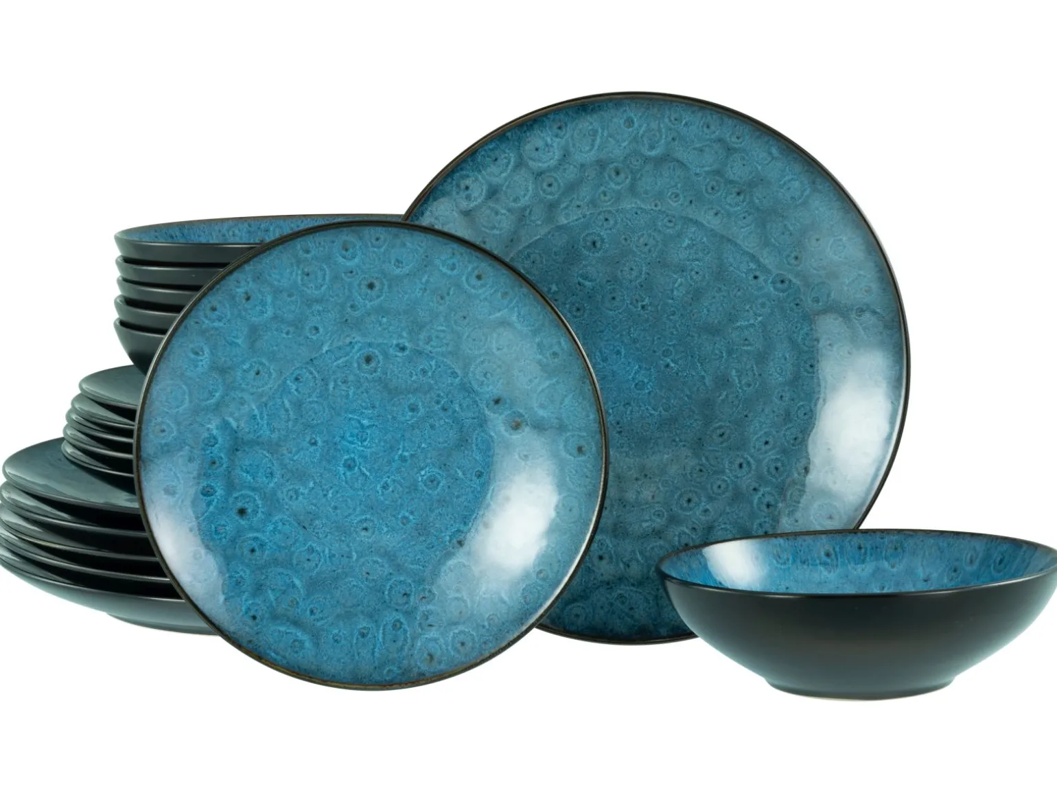 Capri - Tellerset 18-tlg - Blau