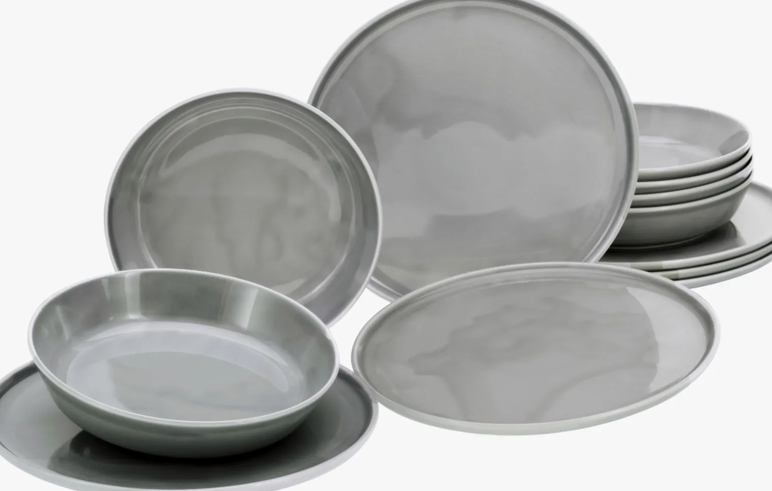 Chef Collection - Tafelservice 12-tlg - Grau