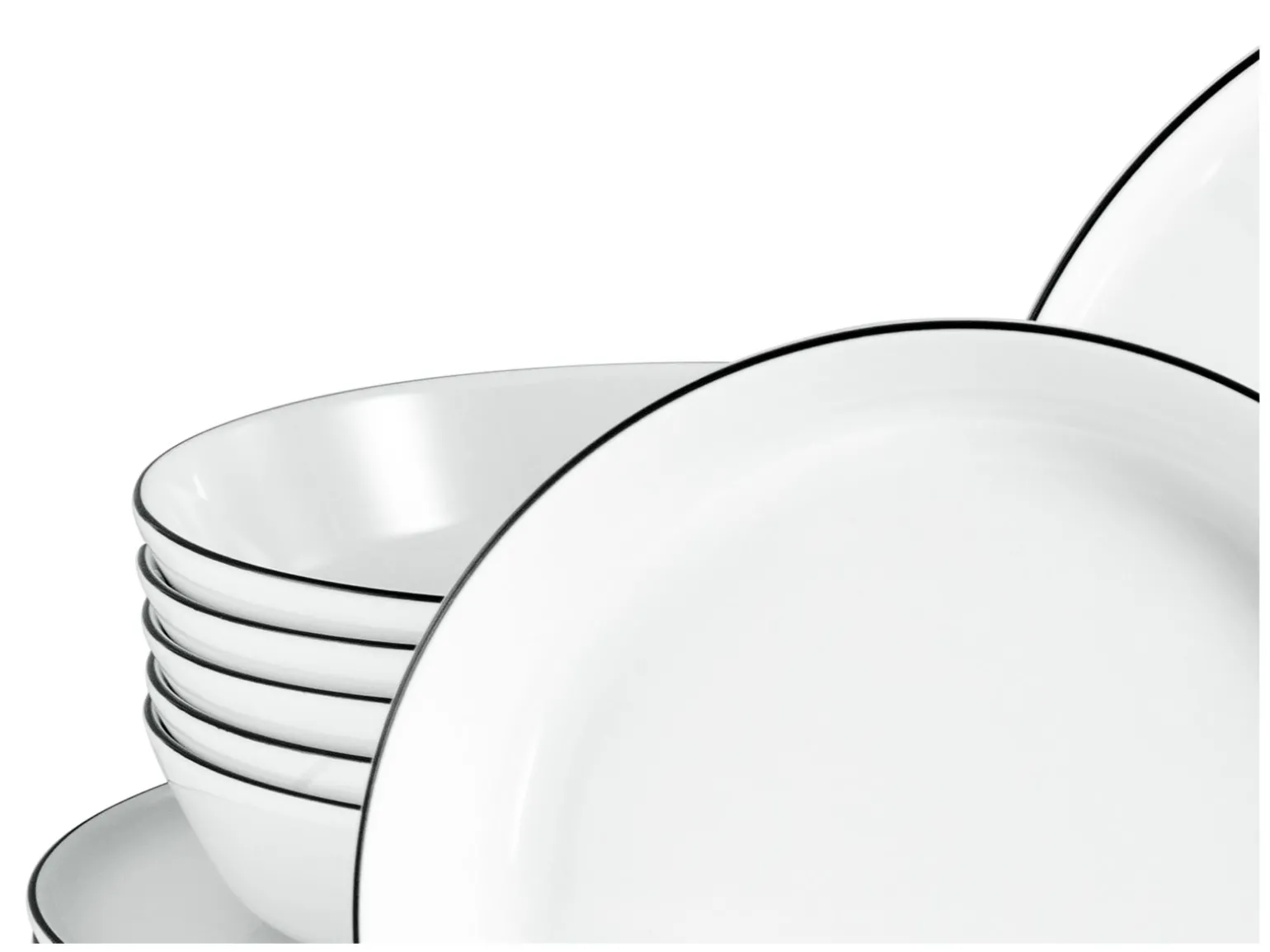 Chef Collection - Tafelservice 12-tlg - Grau