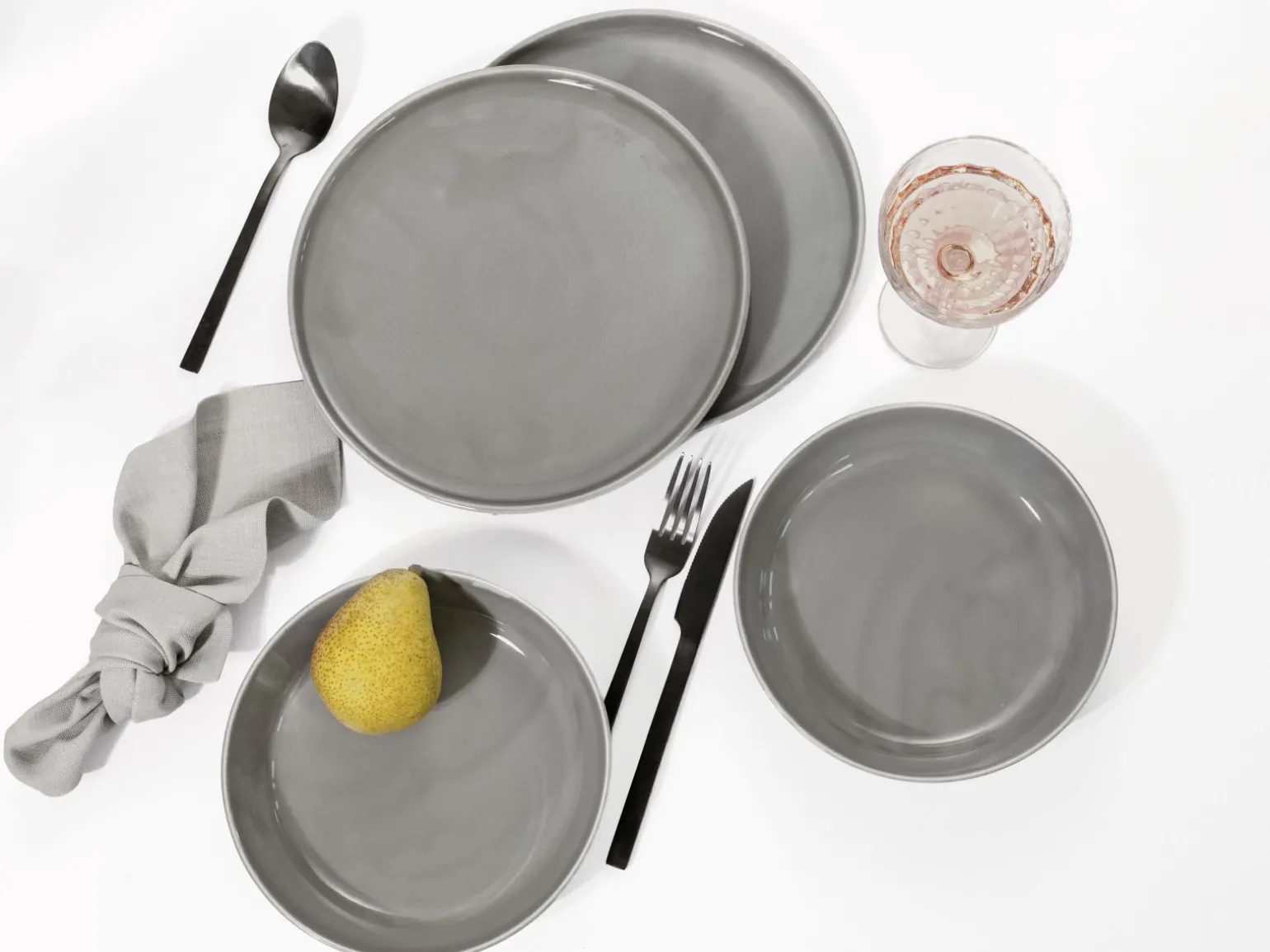 Chef Collection - Tafelservice 12-tlg - Grau