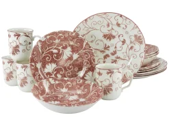 Damask - Kombiservice 16-tlg - Pink