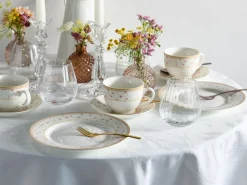 Emilia - Kaffeeservice 18-tlg - Creme weiss