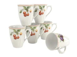 Flora - Kaffeebecher 6-tlg - Orchard