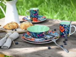 Folklore - Tellerset 12-tlg - Blau