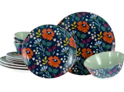 Folklore - Tellerset 12-tlg - Blau