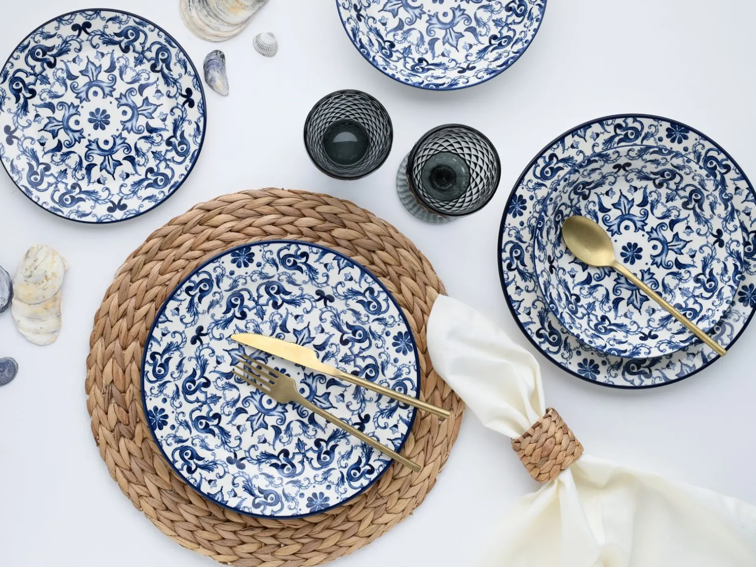 Fresco - Tellerset 12-tlg - Blue