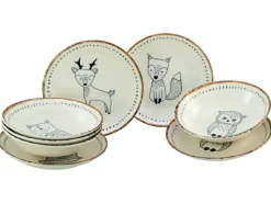 Freunde des Waldes - Tellerset 8-tlg - Bunt