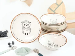Freunde des Waldes - Tellerset 8-tlg - Bunt