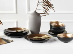 Glamour - Tellerset 12-tlg - gold