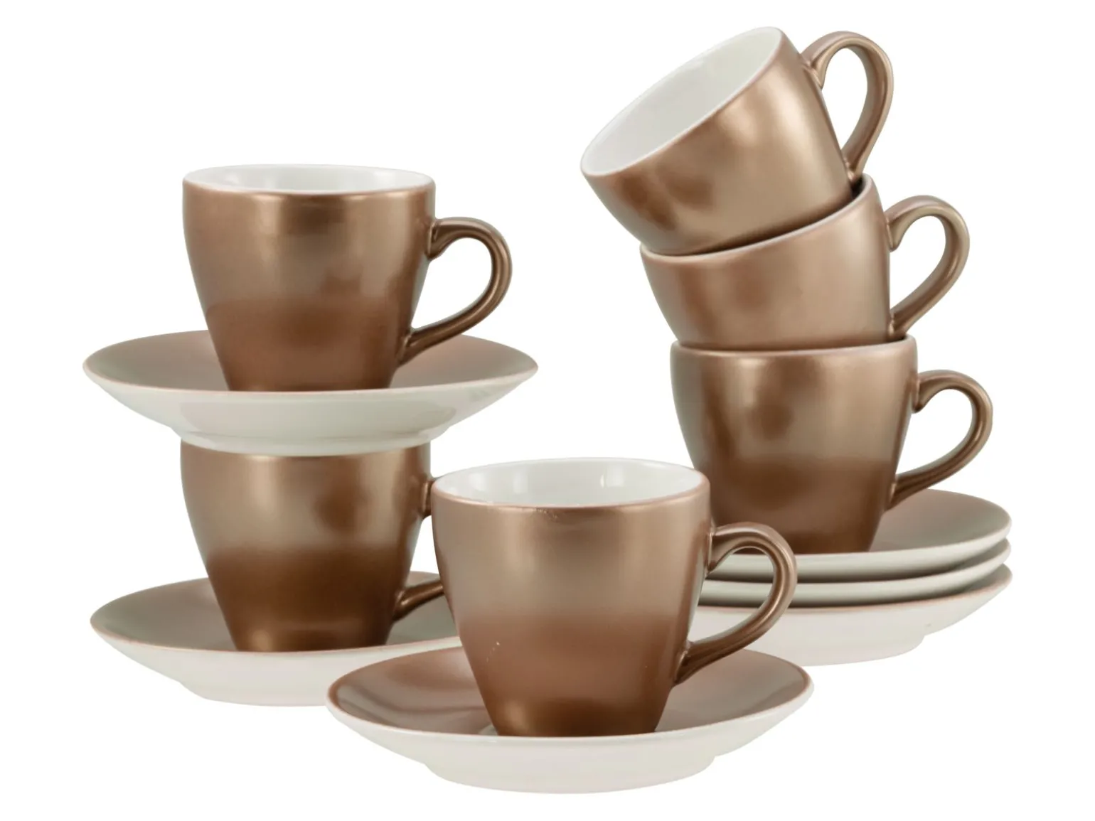 Golden Days - Espressoset 12-tlg - Weiss