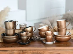 Golden Days - Kaffeebecher 2-tlg - Weiss