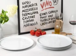 Gourmet - Pizzateller 4-tlg - Weiss