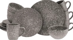 Granit - Kombiservice 16-tlg - Grau