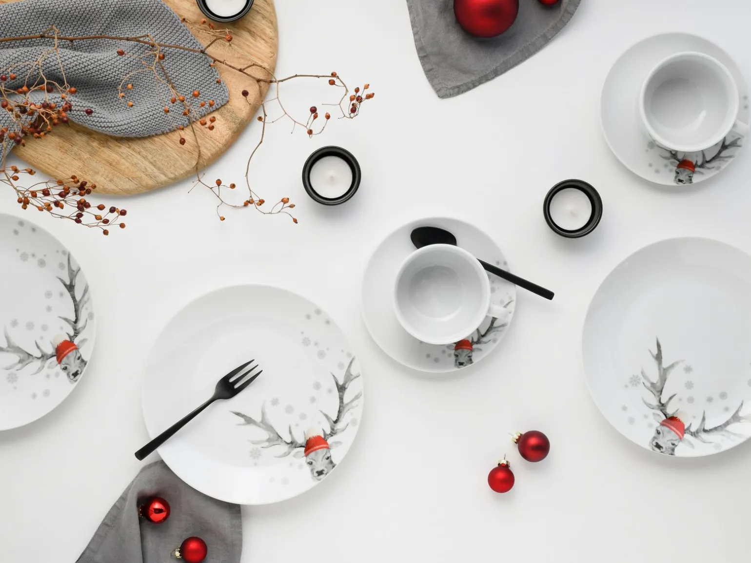 Hirsch - Kaffeeservice - Weiss