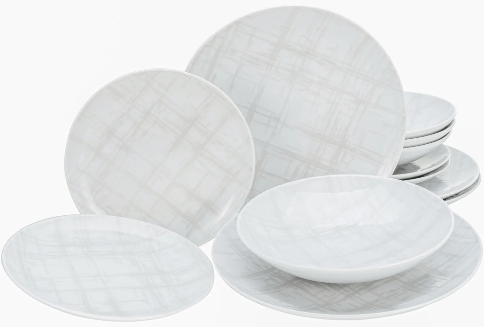 Home - Tellerset 12-tlg - Shabby Chic