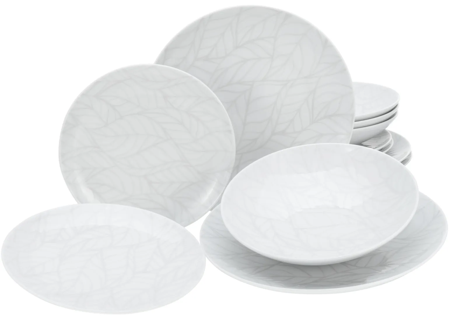 Home - Tellerset 12-tlg - Shabby Chic