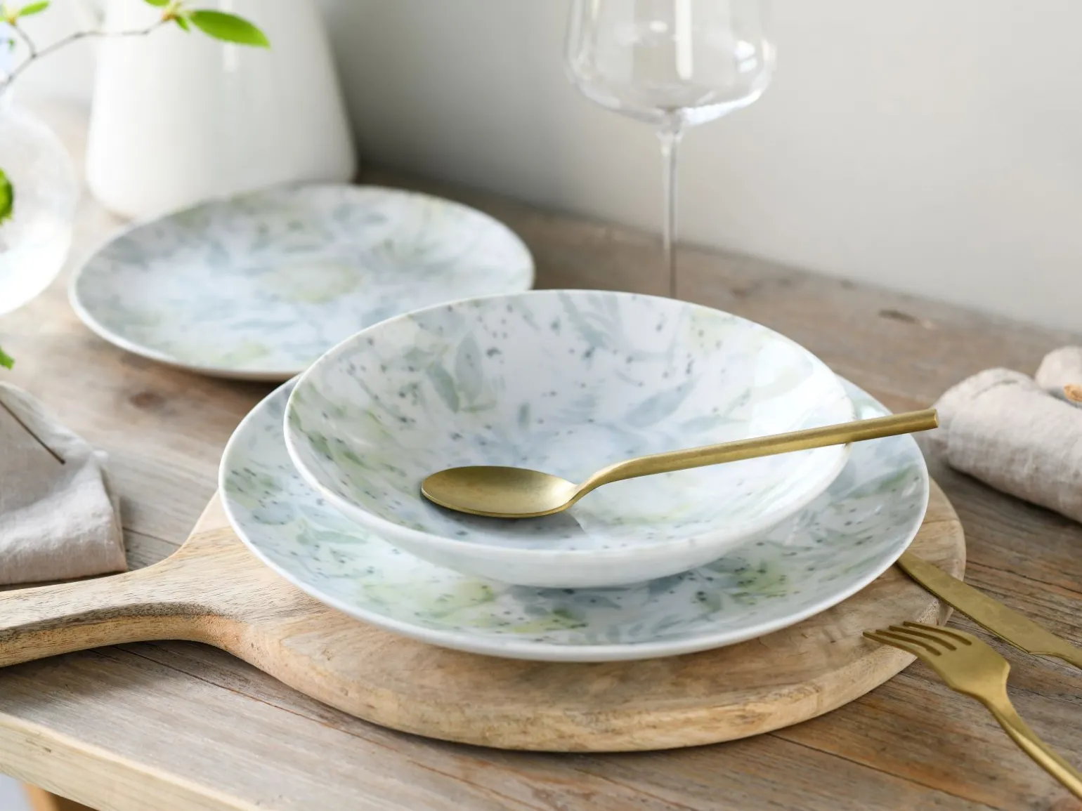 Home - Tellerset 12-tlg - Shabby Chic