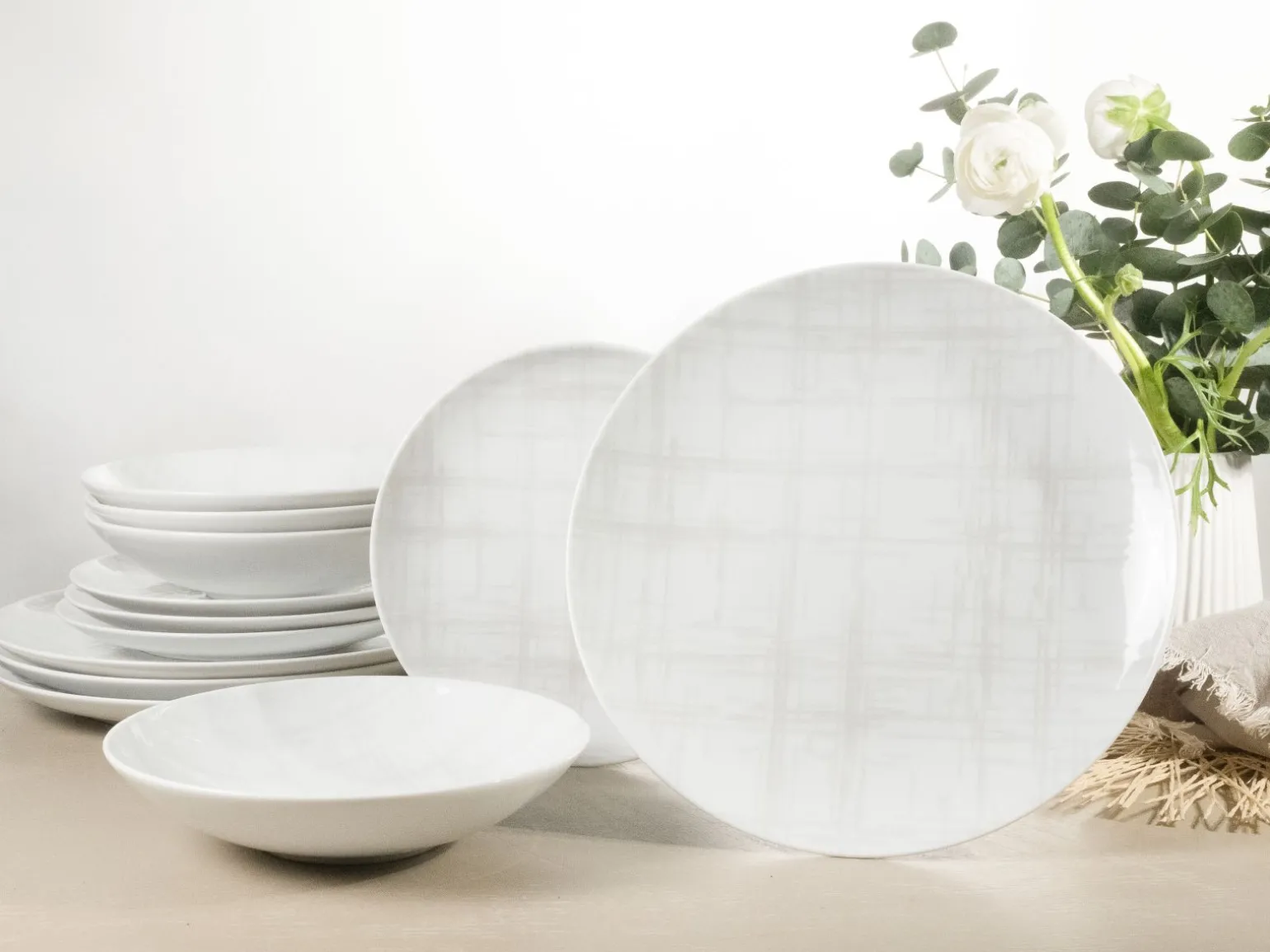 Home - Tellerset 12-tlg - Shabby Chic
