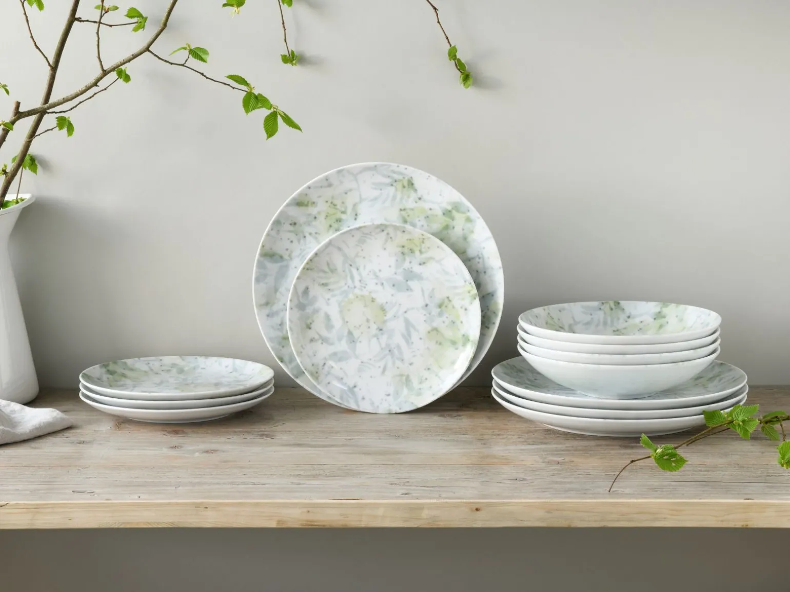 Home - Tellerset 12-tlg - Shabby Chic