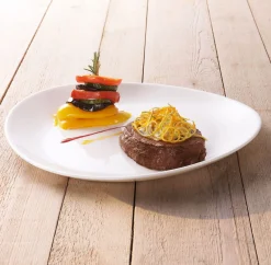 Italien Party - Steakteller 6-tlg - Weiss