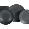 Lava Stone - Tellerset 18-tlg - Schwarz