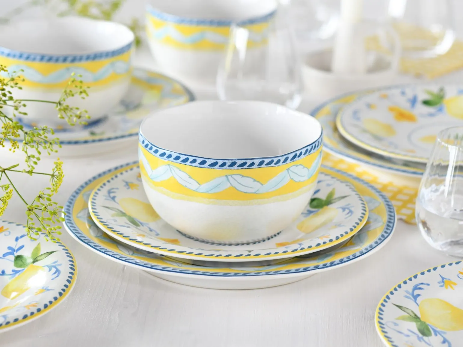 Lemona - Tellerset 12-tlg - bunt