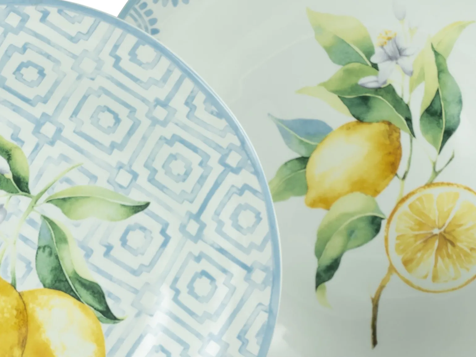 Lemoncello - Tellerset 12-tlg - bunt