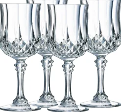 Longchamp Eclat - Rotweinkelch 4-tlg - transparent