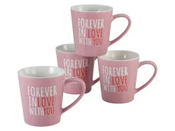 Love Collection - Kaffeebecher 4-tlg - rosa