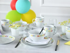 Luna Black Line - Kombiservice 16-tlg, Luna - Kombiservice 16-tlg, Happy Birthday - Kombiservice 16-tlg - Happy Birthday