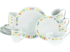 Luna Black Line - Kombiservice 16-tlg, Luna - Kombiservice 16-tlg, Happy Birthday - Kombiservice 16-tlg - Happy Birthday