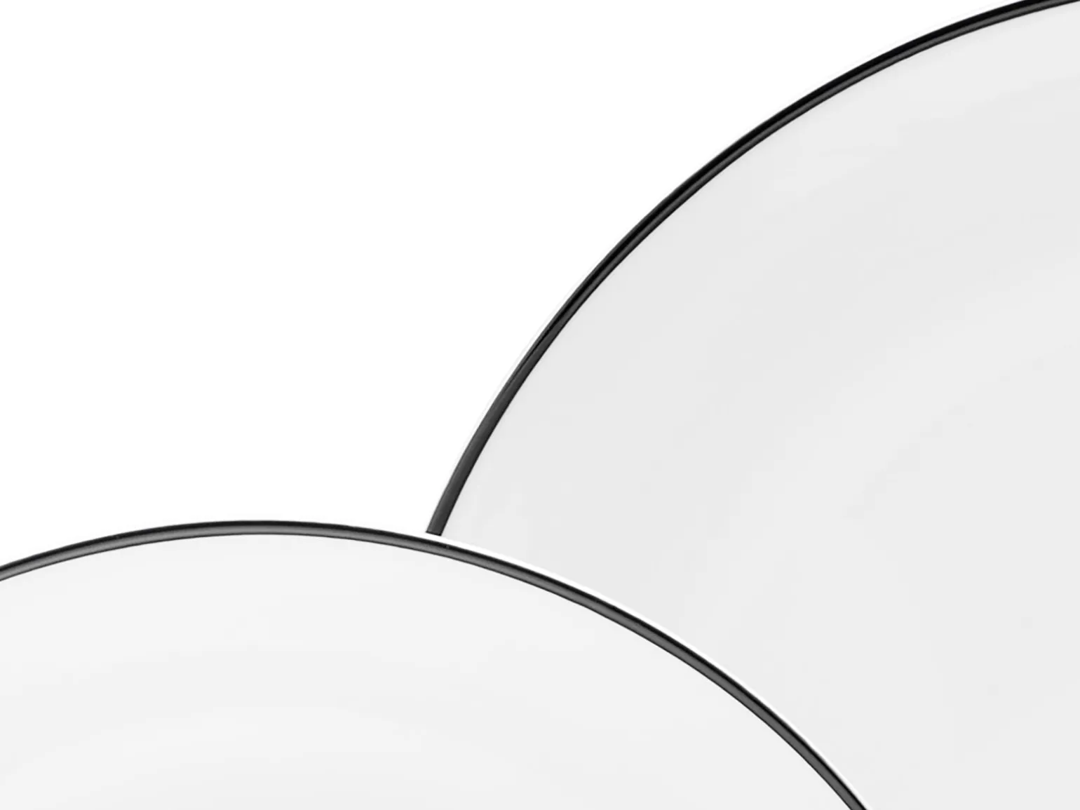 Luna - Tellerset 18-tlg, Luna Black Line - Tellerset 18-tlg - Weiss