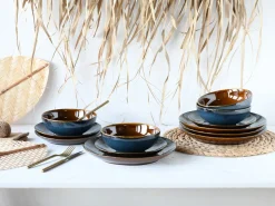 Mallorca - Tellerset 12-tlg - Blau