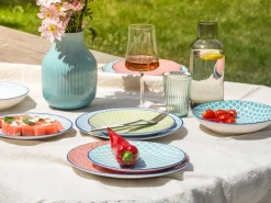Mediterran - Tellerset 12-tlg - Bunt