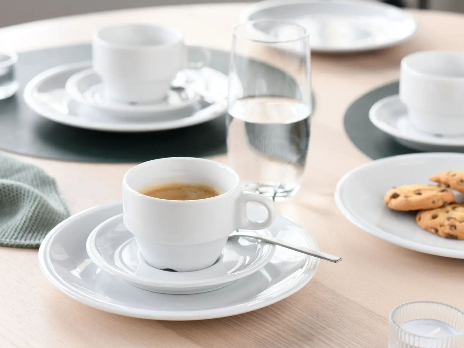 Milano - Kaffeeservice 18-tlg - Weiss