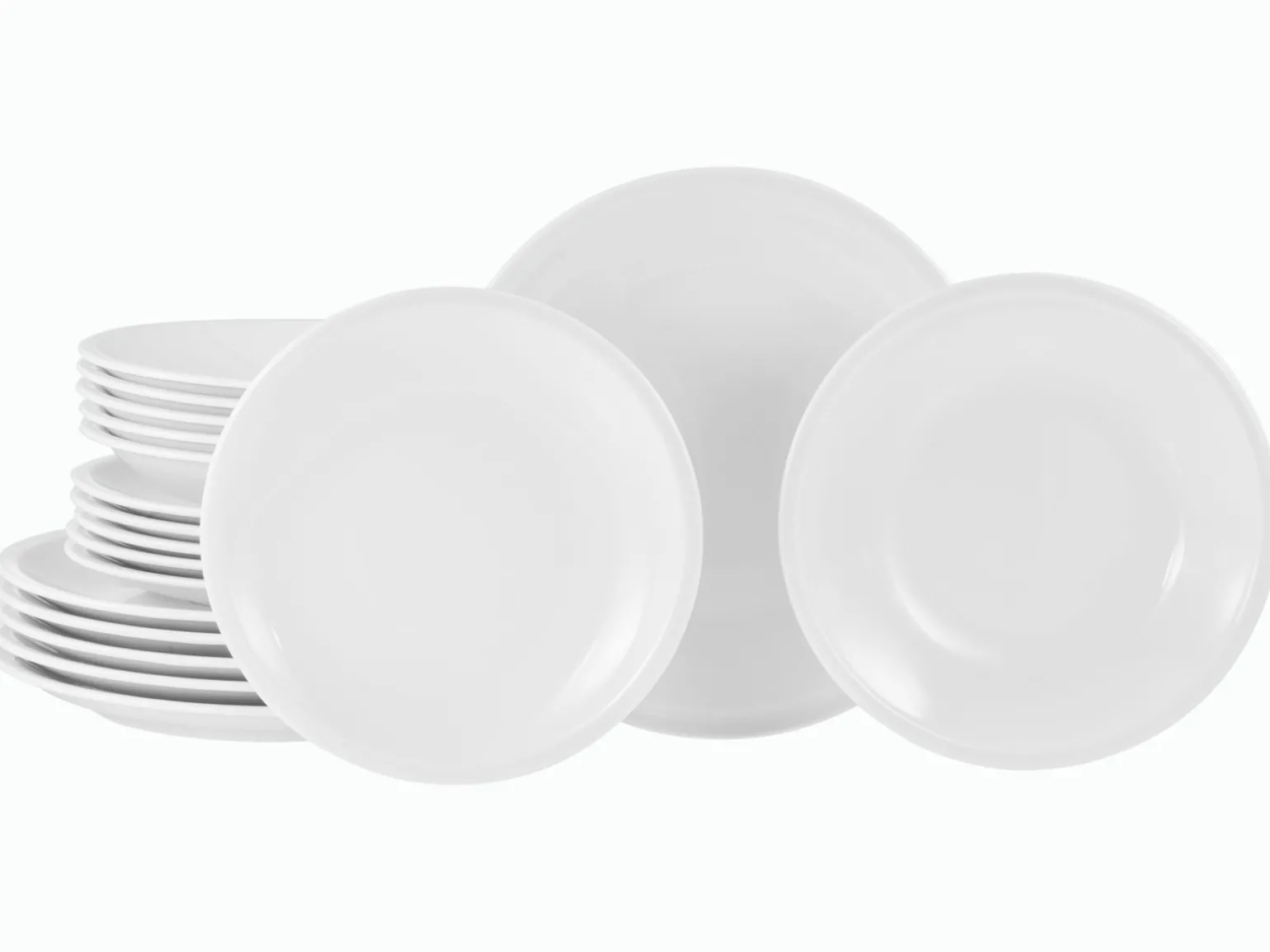 Milano - Tellerset 18-tlg - Weiss