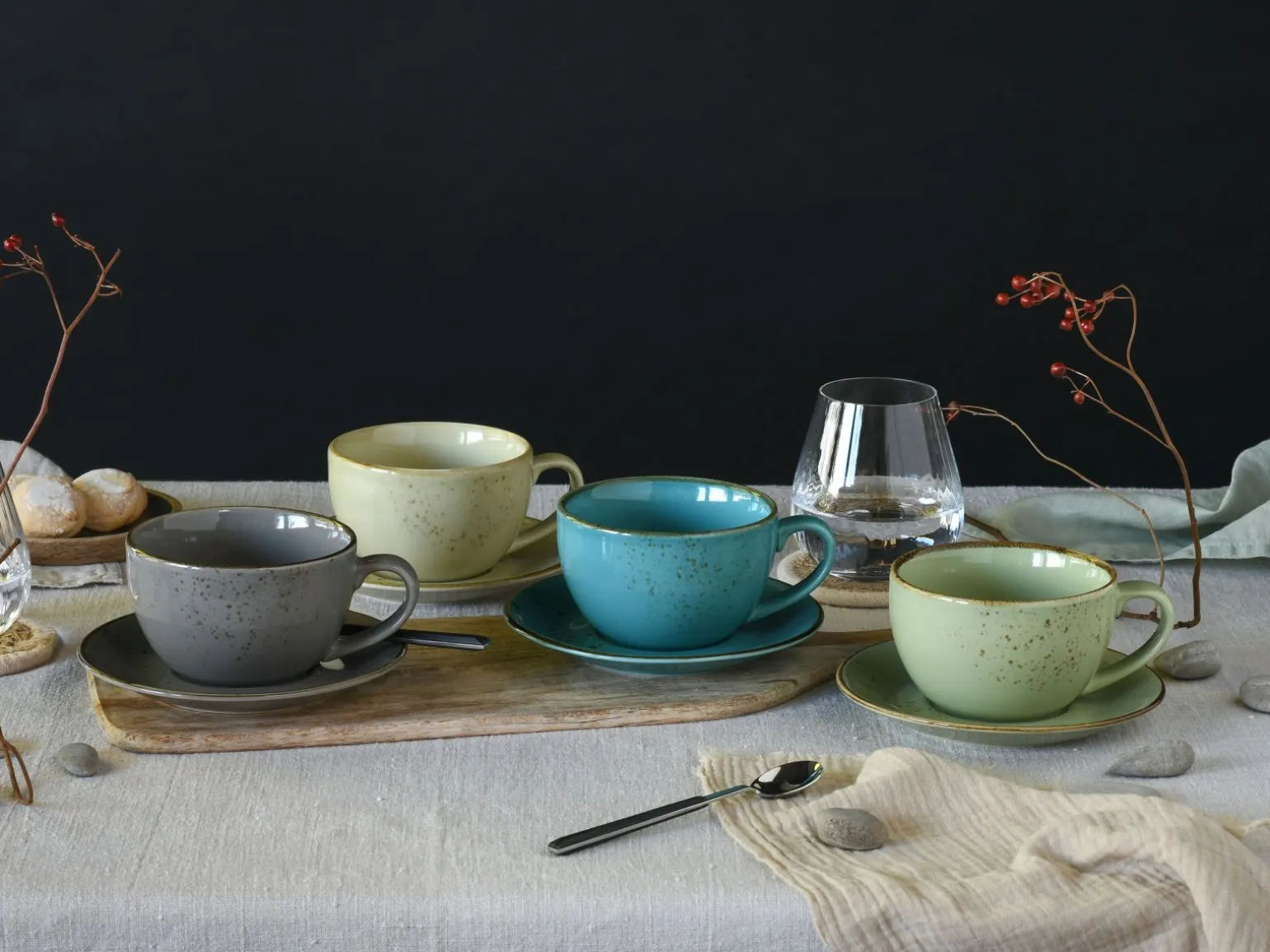 Nature Collection - Cappuccinotassen 8-tlg - bunt