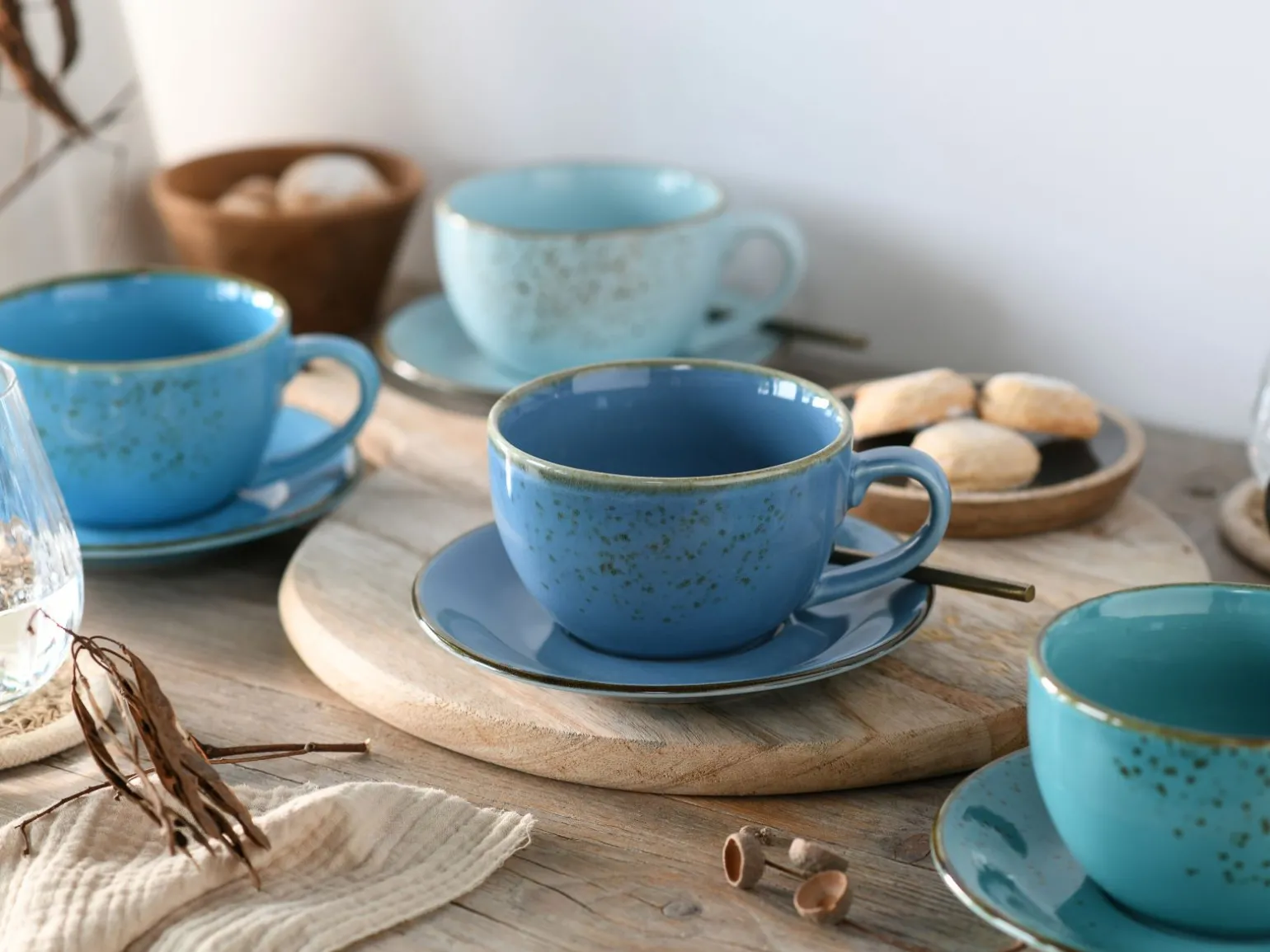 Nature Collection - Cappuccinotassen 8-tlg - bunt