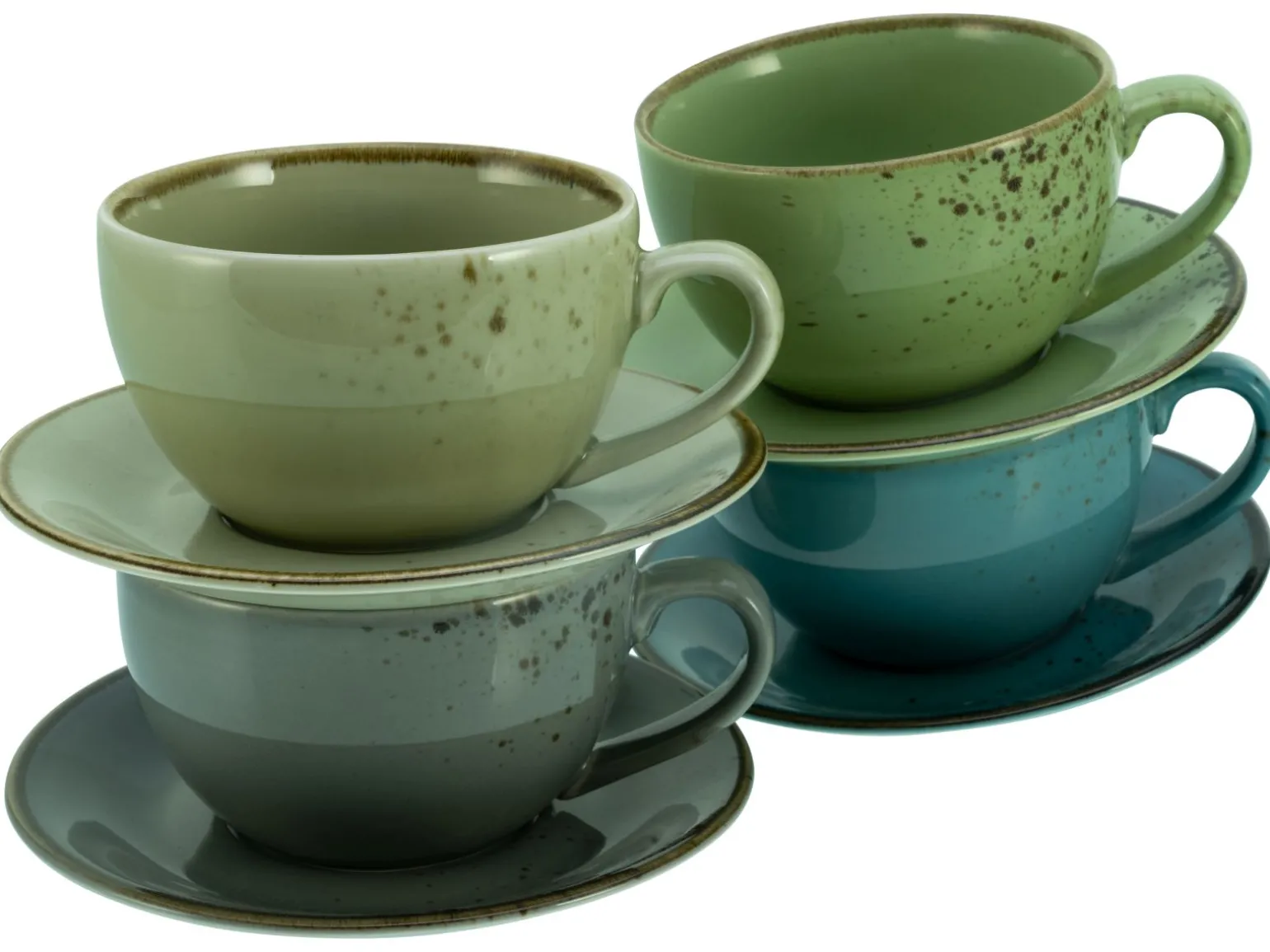 Nature Collection - Cappuccinotassen 8-tlg - bunt
