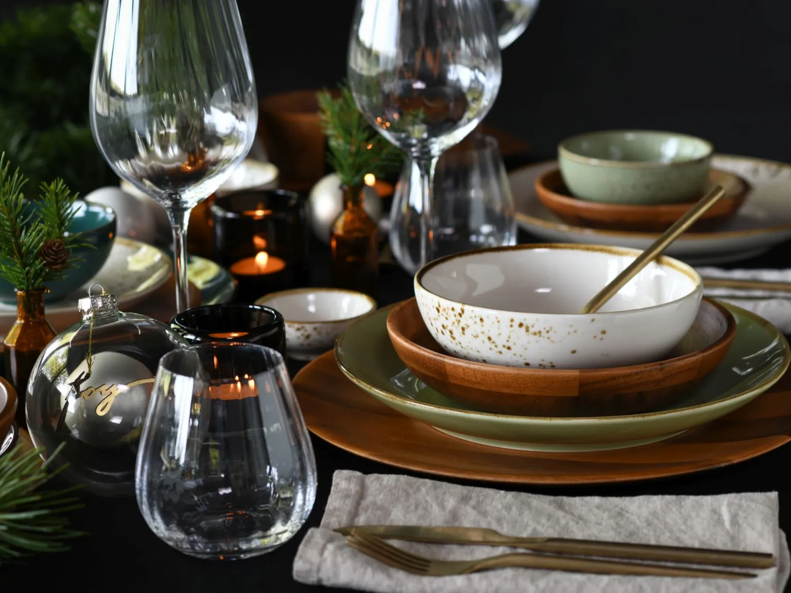 Nature Collection - Mehrzweckschale 4-tlg - Akazienholz