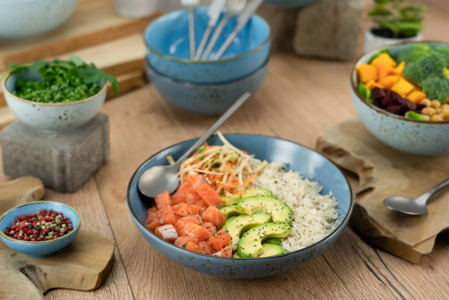Nature Collection - Poke Bowl 4-tlg - bunt