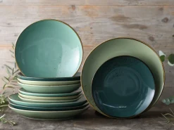 Nature Collection - Tellerset 12-tlg - bunt