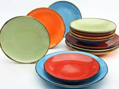 Nature Collection - Tellerset 12-tlg - bunt