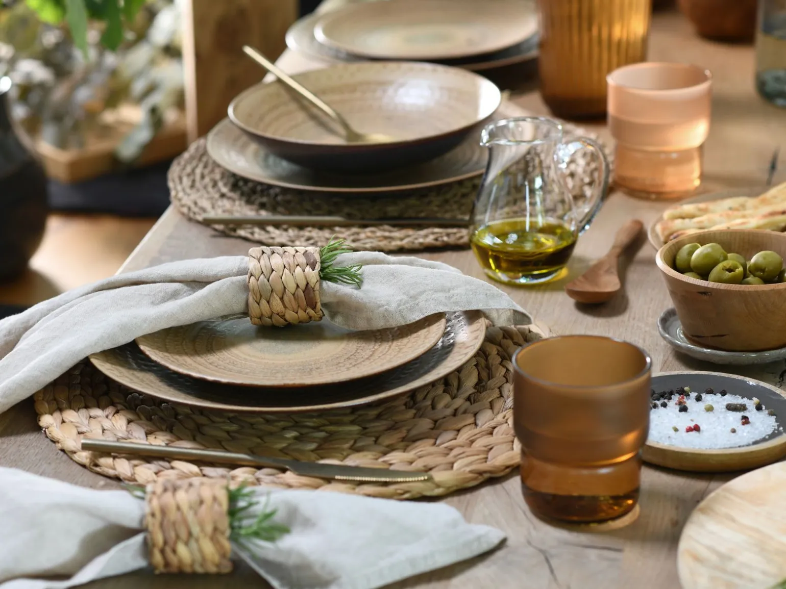 Neapel - Tellerset 12-tlg - Sand