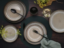 Nordic Fjord - Tellerset 18-tlg - beige
