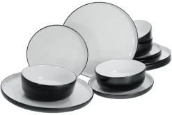 Nordic - Tellerset 12-tlg - Cool Black