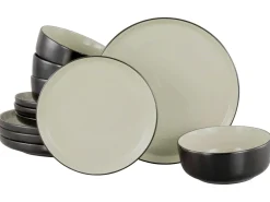 Nordic - Tellerset 12-tlg - Cool Black